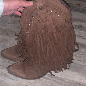 Liberty Black Fringe Boots